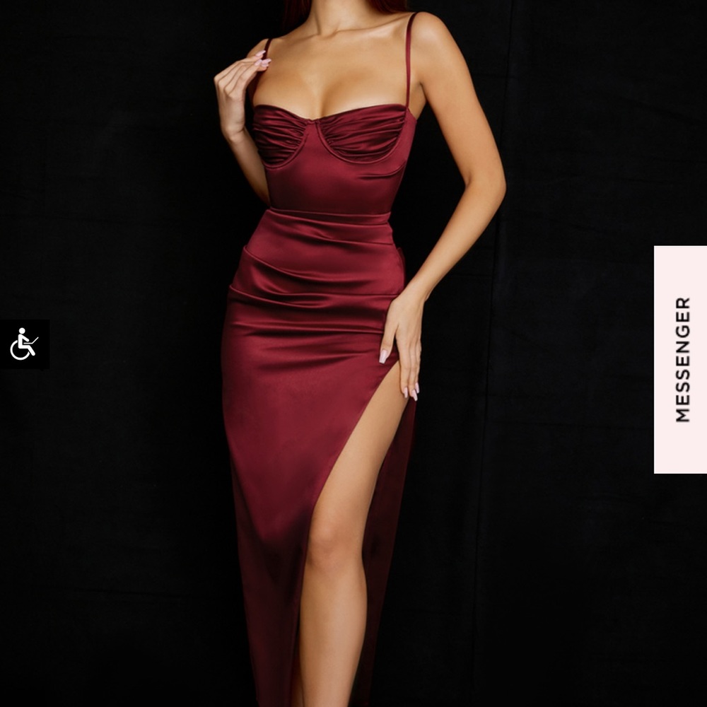 HOUSE OF CB midi dress with slit